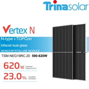 N-type i-TOPCon bifacial dual glass Monocrystalline module TSM-NEG19RC.20 590-620W
